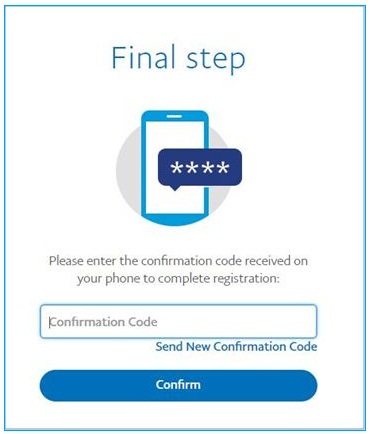 Enter confirmation Code to Withdraw Money