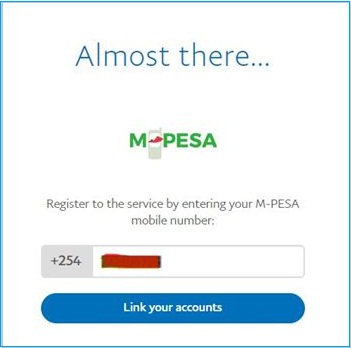 Link your PayPal to M-Pesa