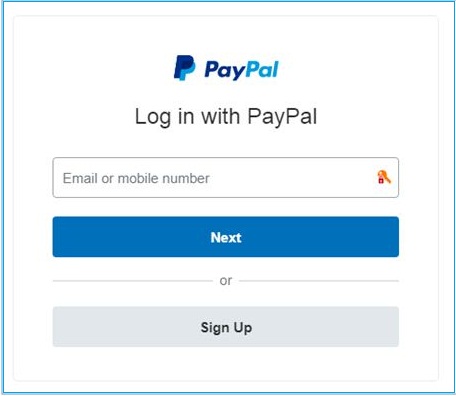 Login To PayPal To Withdraw money