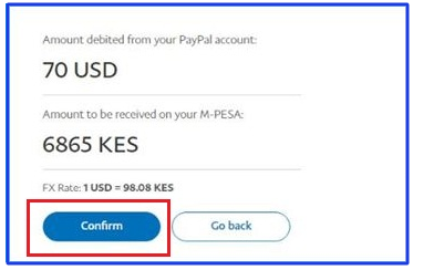 Paypal to mpesa