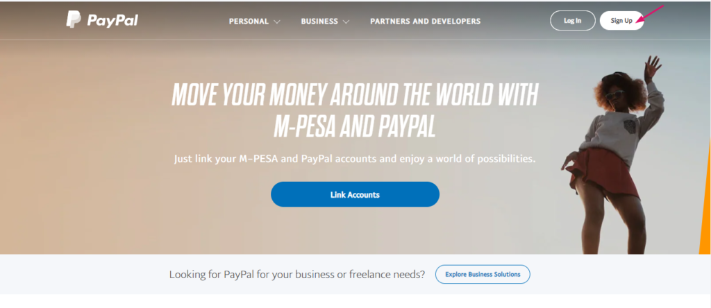 PayPal Sign Up